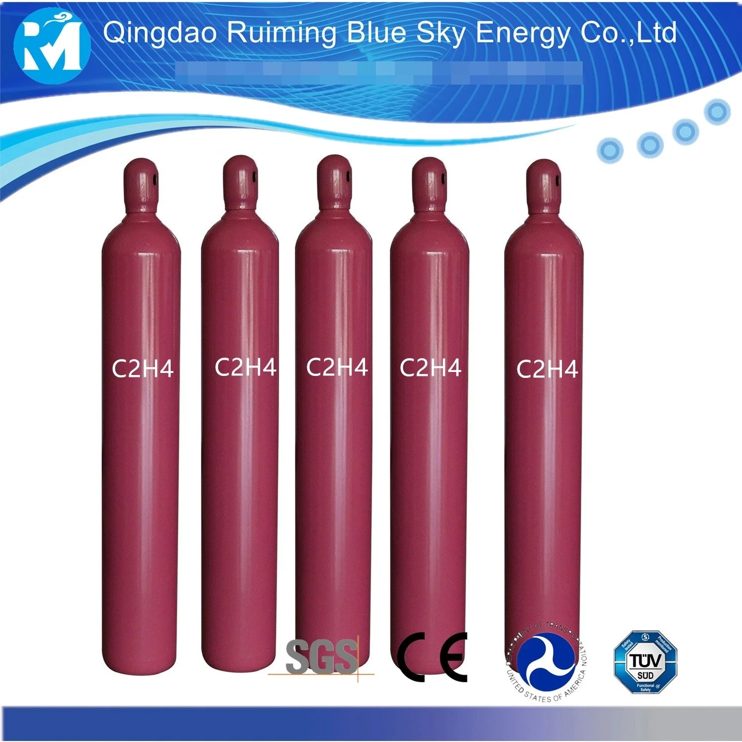 Hot Sale 99.99% Industrial Ethylene C2h4 Gas for India Market