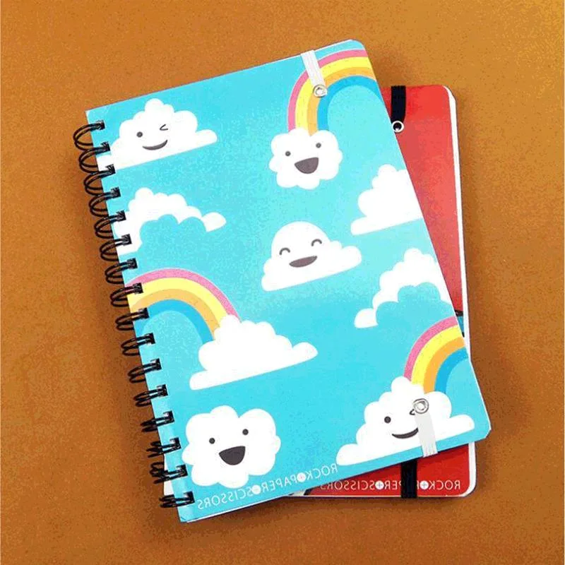 New Style Elastic Band Notebooks Student Spiral Notebook