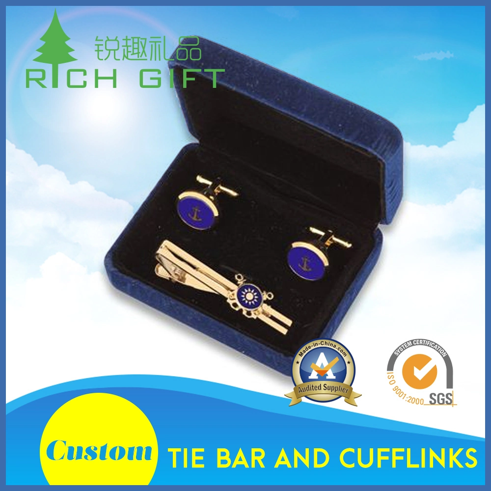 Arte Artesanía personalizada Cufflink metal esmaltado y Tie Pin