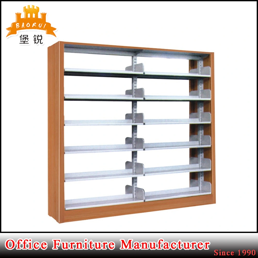 Single Face Double Sided Library Furniture Steel Bookshelf