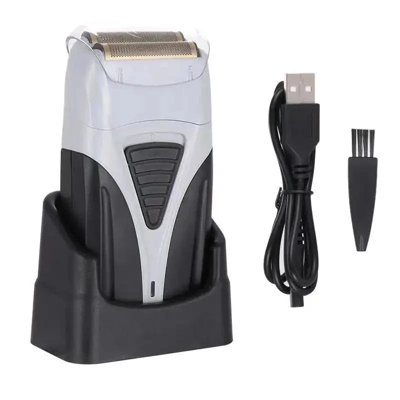 Portable Cordless USB Blade Trimmer Gold Mens Shaving Set Electric Hair Clipper Rechargeable Shaver
