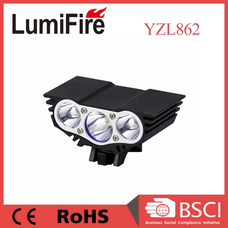 Multifunction 1200 Lumens Rechargeable LED Bike Front Light