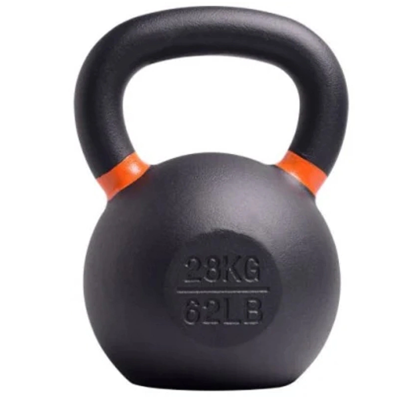 La cocción de la pintura de hierro de fundición para gimnasio entrenamiento Kettlebell