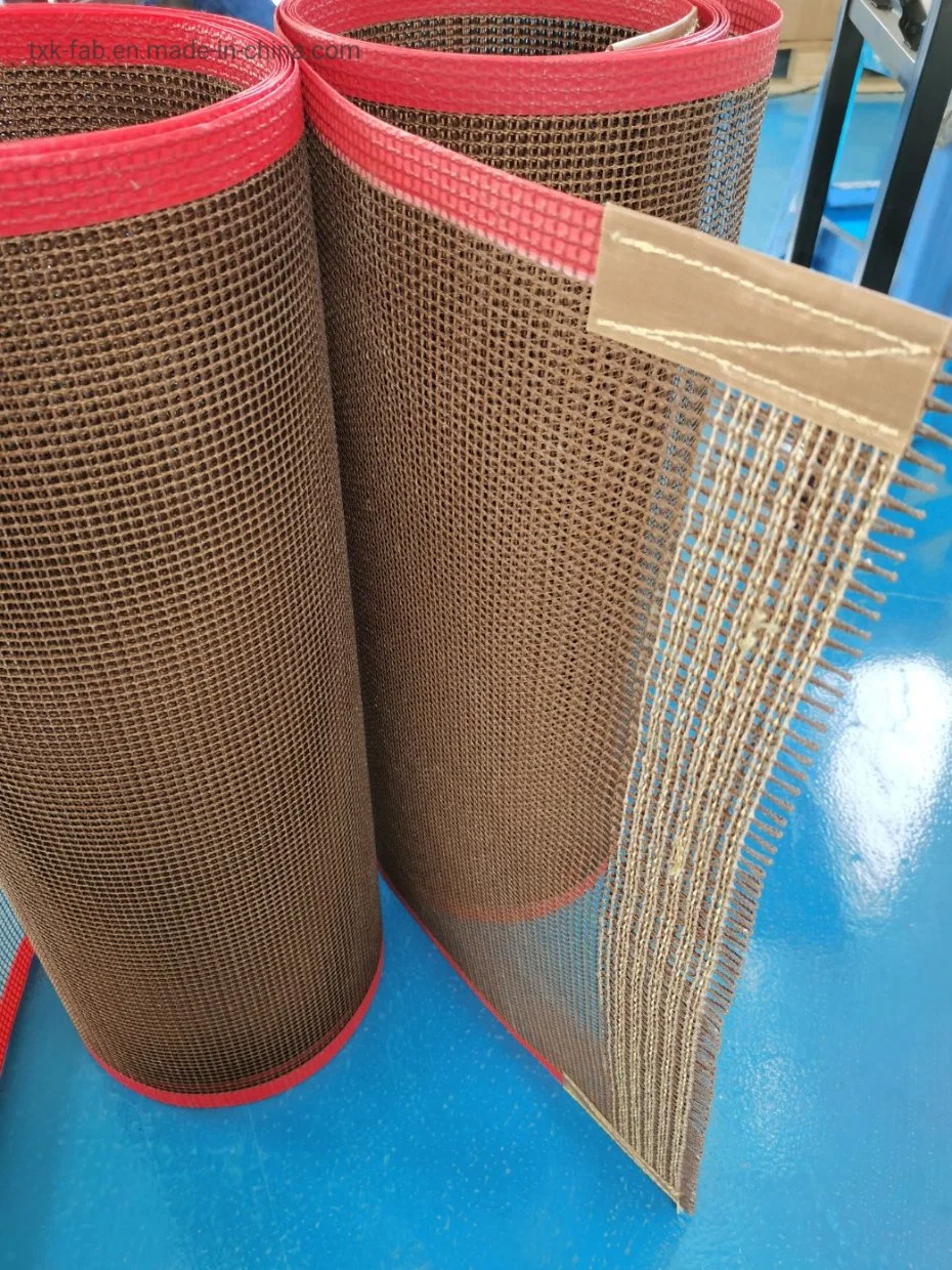 سير الناقل شبكي PTFE Fabric PTFE لماكينة التعبئة المتقلصة