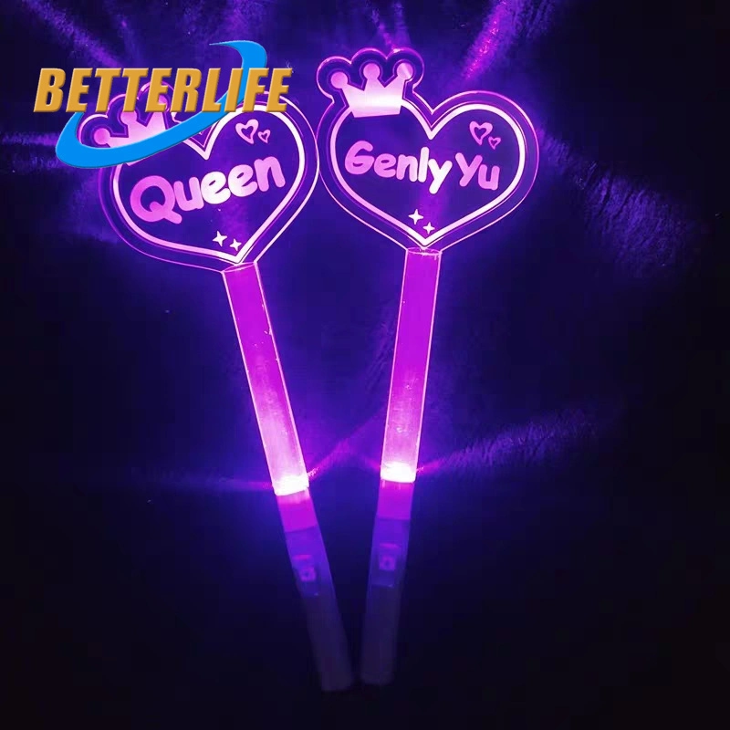 Christmas Selling Light up Flashing Ball Bobo Handles Very Keychain Rechargabel Plastic Glowing Magic Wand LED Flashing Fairy Toy Glow Stick Promotional Gift