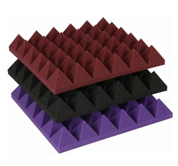 Wallpaper Soundproofing Foam 3D Panel Sound Pyramid Sound Absorption Foam Acoustic Panel for Studio Office Soundproof