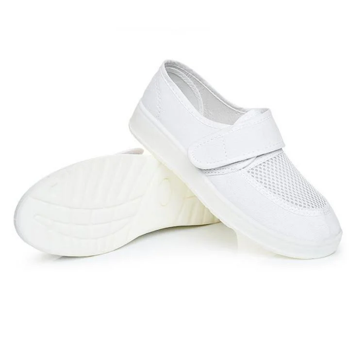 Zapatos blancos Leenol PVC con Velcro Anti Static Working Shoes