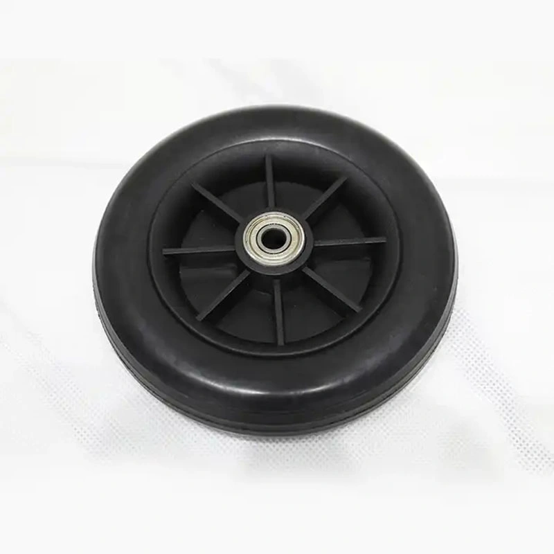 3.00-4 Polyurethane PU Foam Filled Tire Toy Car Rubber Wheel with Plastic Rim for Wagon Trolley