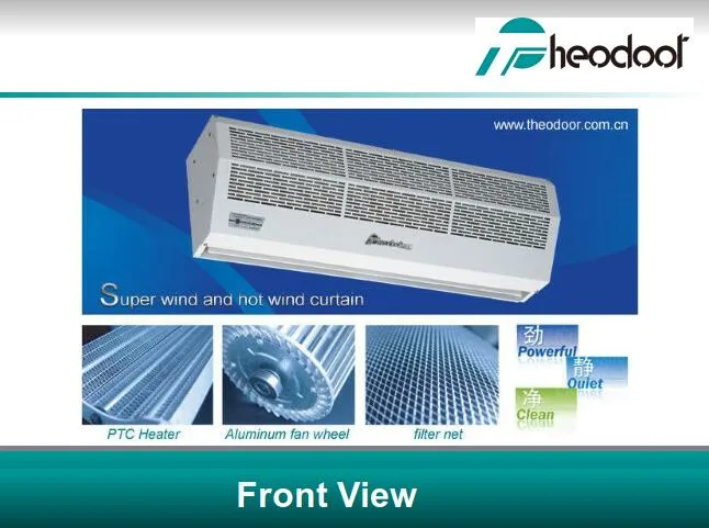 ISO 9001 Approved Air Curtain with Automatic Thermal Control