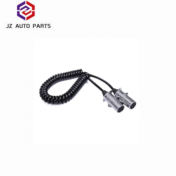 Metal de 24V de 7 vías de coche Las luces del remolque remolque RV Tapón Enchufe eléctrico conector