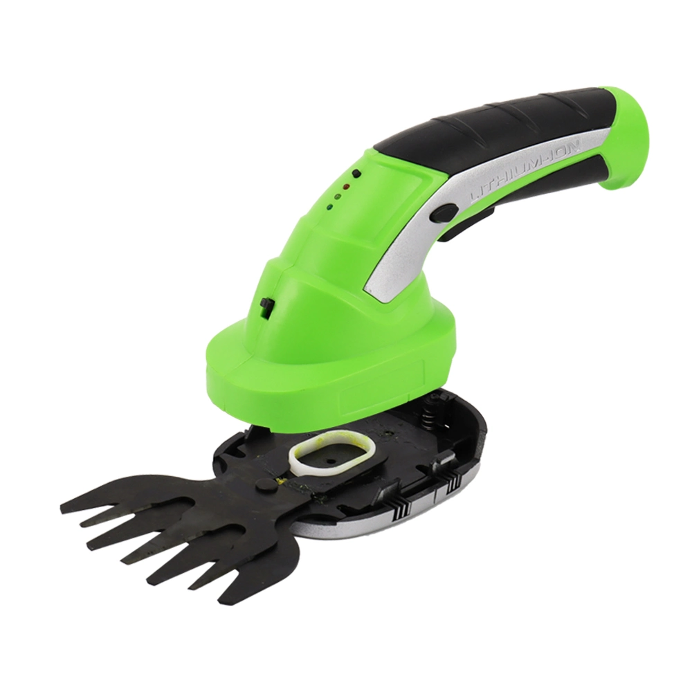 7.2V Hedge Trimmer Electric Cordless Grass Trimmer Garden Tools 2 in 1 Lithium Battery Powered