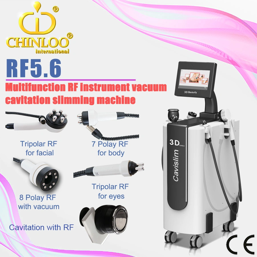 Ultrasound Cavitation Fat Explosion Multipolar RF Slimming Beauty Equipment (RF5.6)