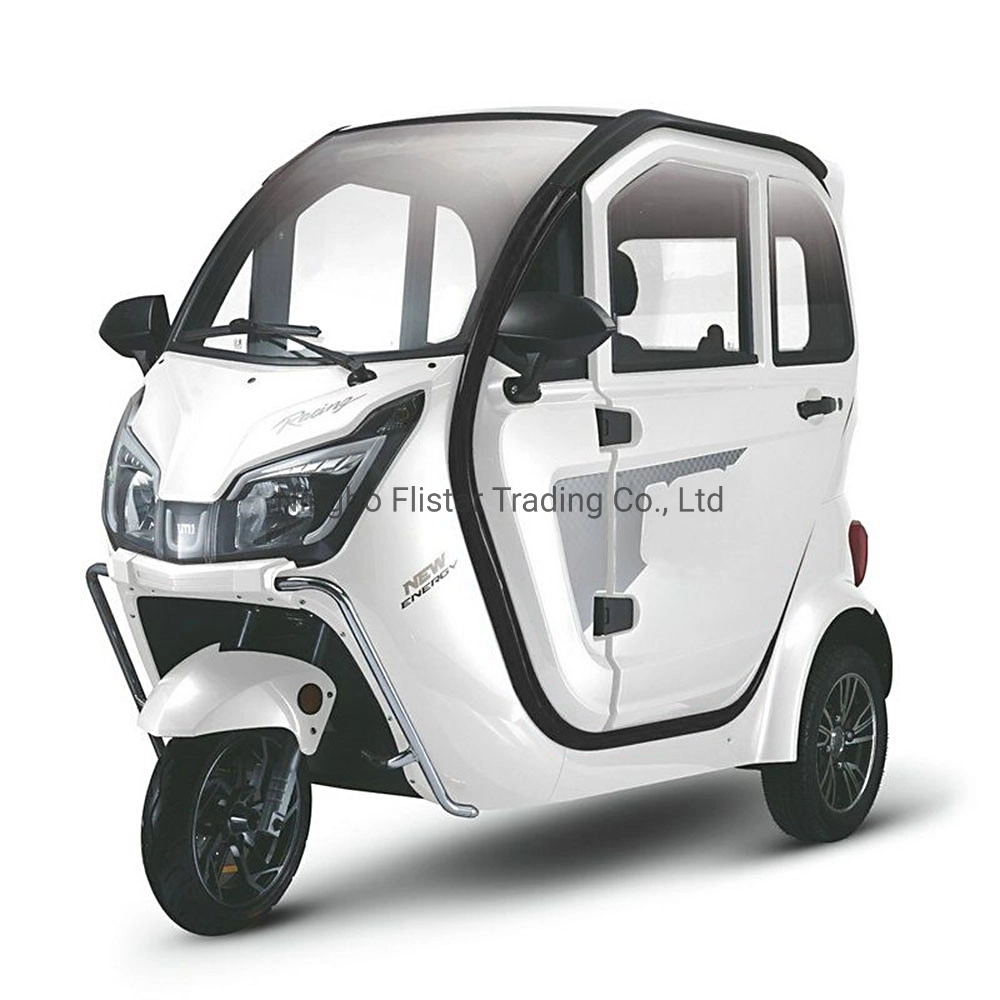 60V 2200W EEC New Energy Arrival Electric Tricycles Vehicles with Plastic Cabin for The Handicapped Bottom Price