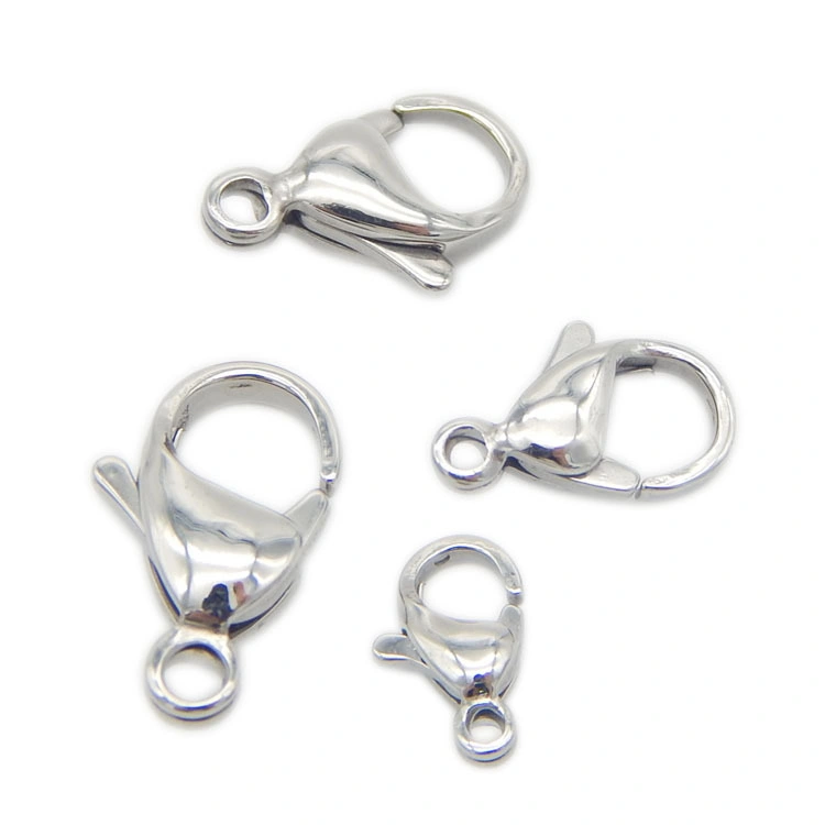 304 Stainless Steel Lobster Clasps Claw Clasps for Bracelet Necklace Jewelry Making Findings