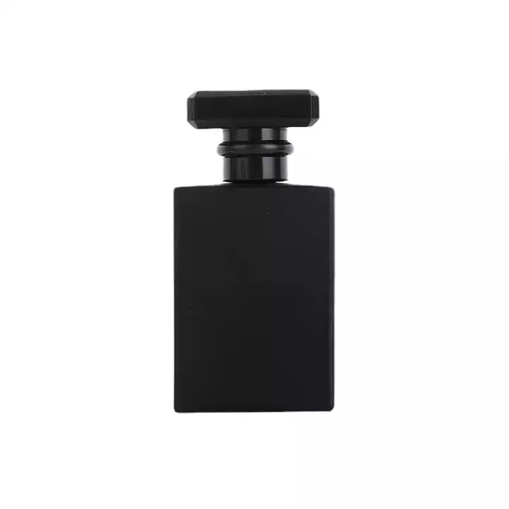 Negro vidrio 30ml 50ml 100ml Perfume botella para hombres mujeres