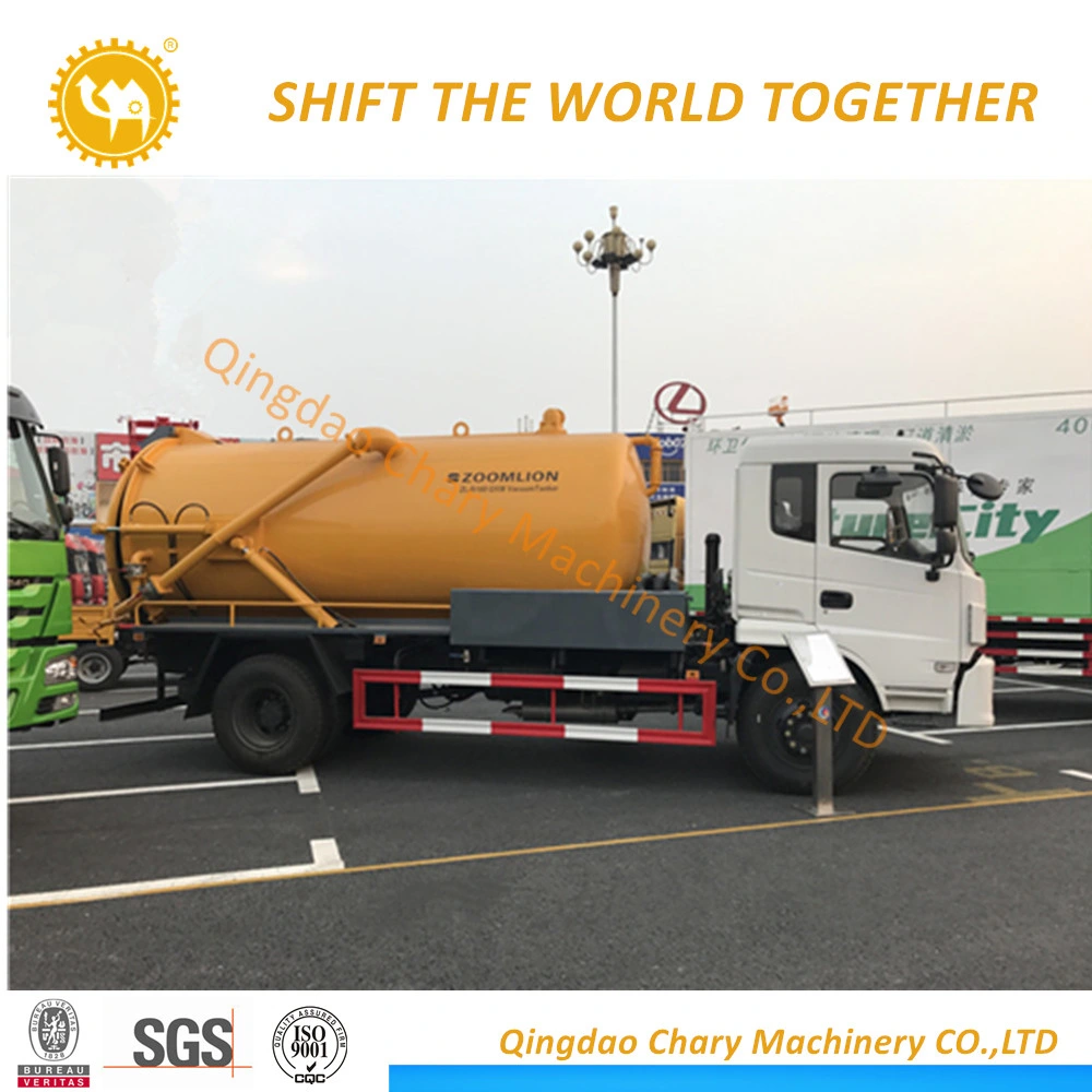 Dongfeng 10000L High Efficiency Sewer Working Fecal Sewage Suction Truck for Sale