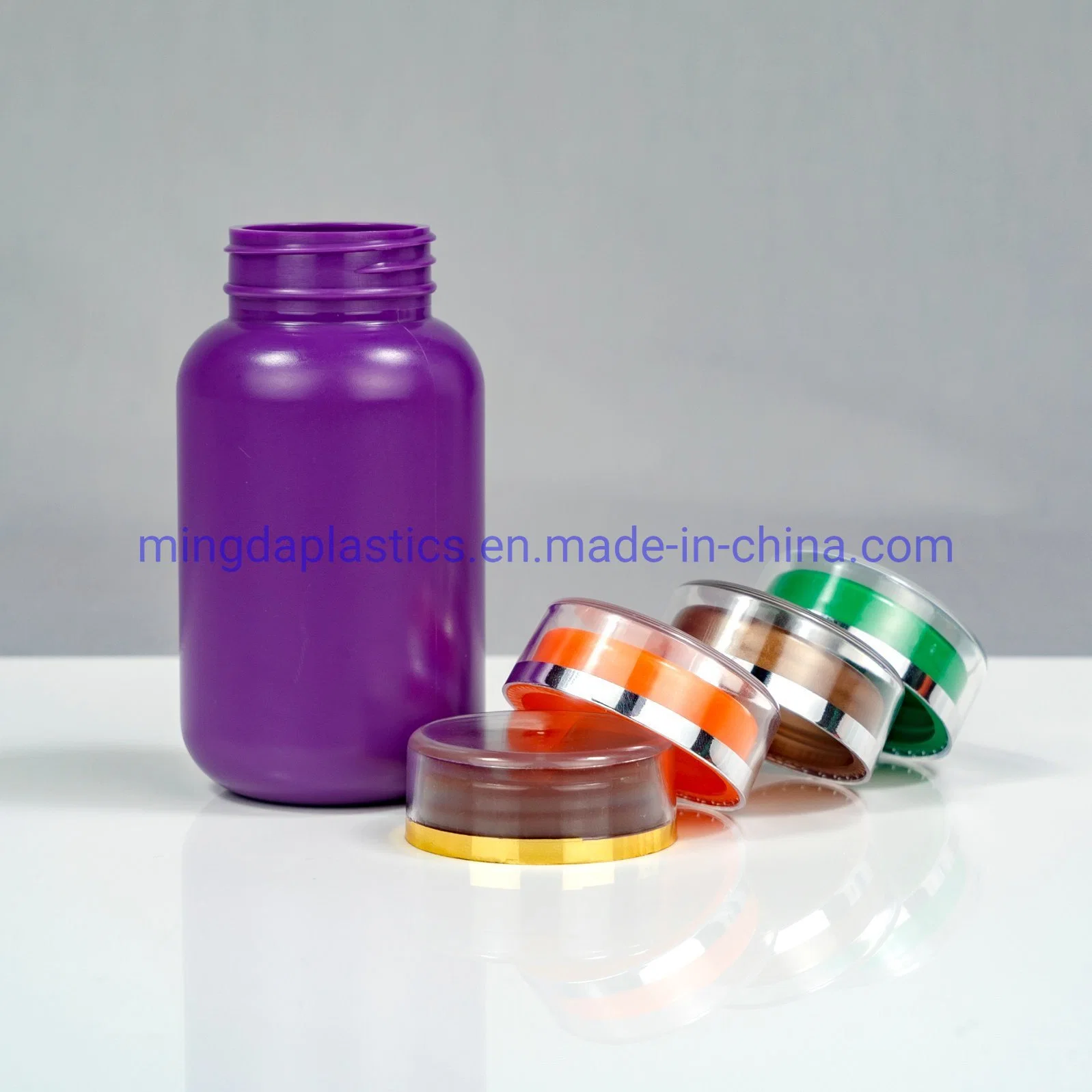 200ml Pill/Tablets/Capsule/Vitamin HDPE Round Plastic Packaging Bottle Color