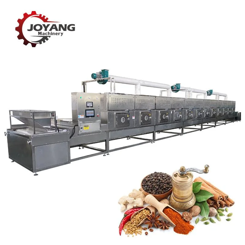 Spices Condiment Industrial Microwave Sterilization Equipment with PLC Control