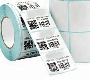 Wholesale/Supplier Blank White Direct Thermal Barcode Paper Labels Sticker Rolls for Zebra Printer