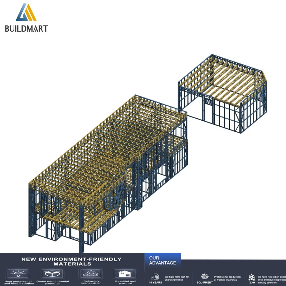 Steel Structure Frame House Buildmart Lgs Light Steel Frame