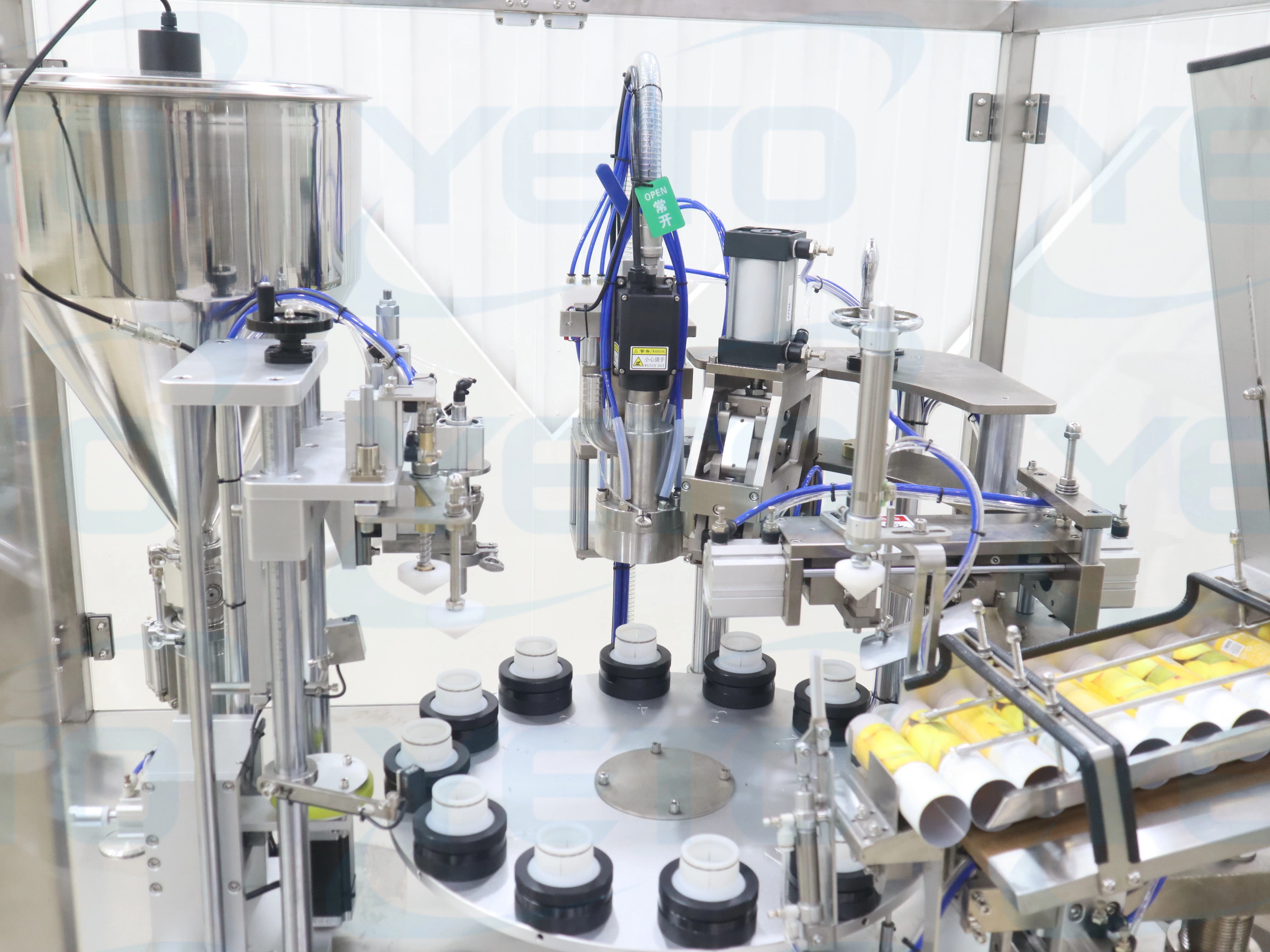 Automatic Tube Filling Sealing Machine Cosmetic Food Pharmaceutical Cream Paste Lotion Gel Ointment Packing Plastic Tube Filler Sealer Equipment