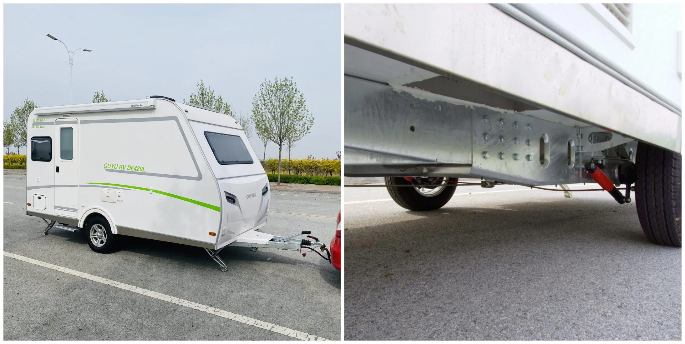 Leicht faltbar off Road Pop up Reisen Wohnmobil Anhänger Mit Dusche