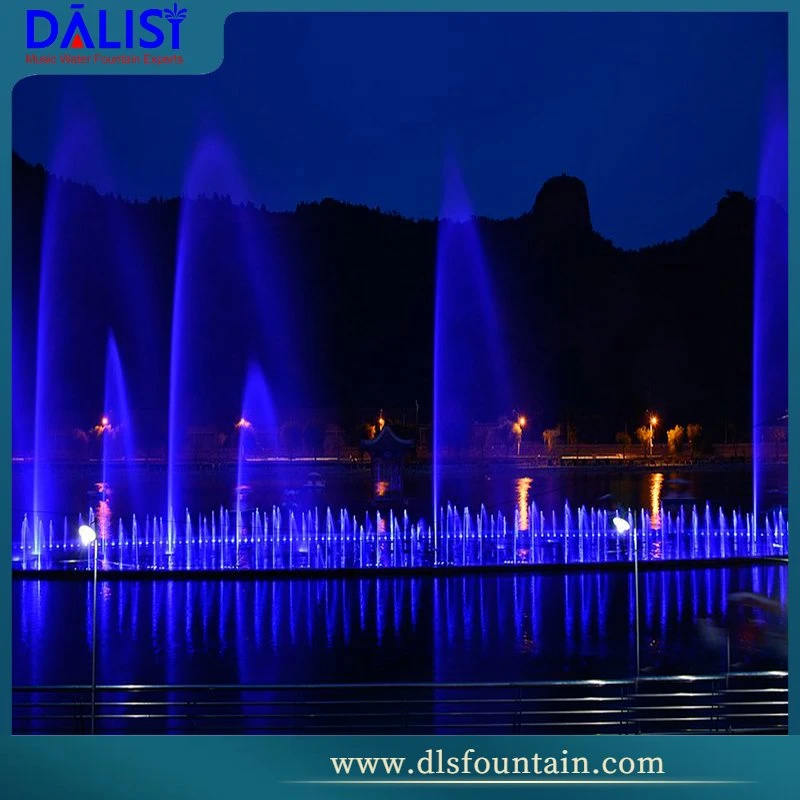 Latest Technology Music Fountain Dancing Water for Festival Ceremony, Floating Rotating on The Lake with High Jet Nozzle and LED Light