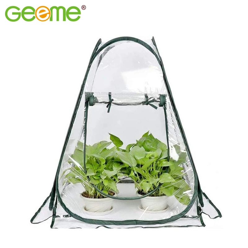 Garden Flower Pot Warm Room Mini Transparent Plastic PVC Plant House Cover Tent Foldable Greenhouse