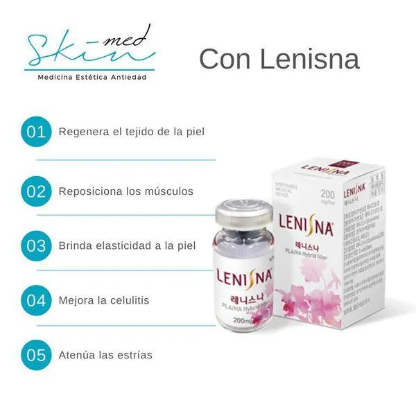 Lenisna 200mg CE Polylactic Acid Poly D, L Lactide Stimulator Kolagen Collagen for Face Wrinkles Removal Volume