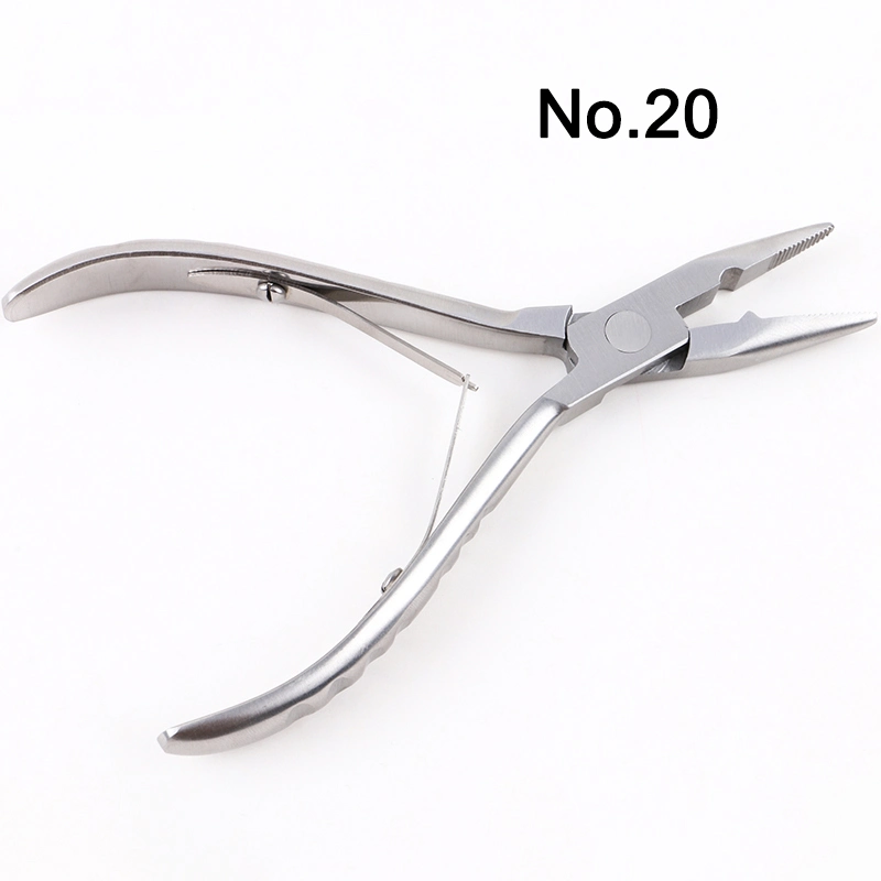 Custom Logo Stainless Steel Microlink Pliers Hair Extensions Tool Tape in Hair Extensions Pliers