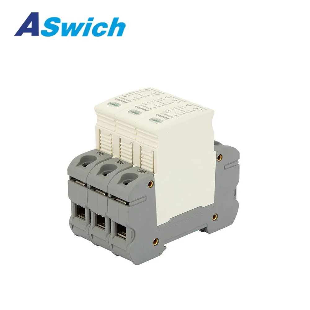 1000V T2 /T1+T2 Lightning Arrester DC 1000V 20ka 40ka Discharge Current Surge Protector SPD