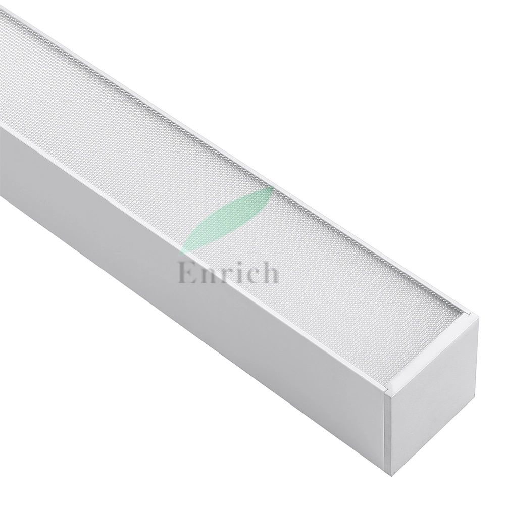 75mm Width Hanging LED Profile Linear Light Seamless Connection Aluminum Light Fittings
