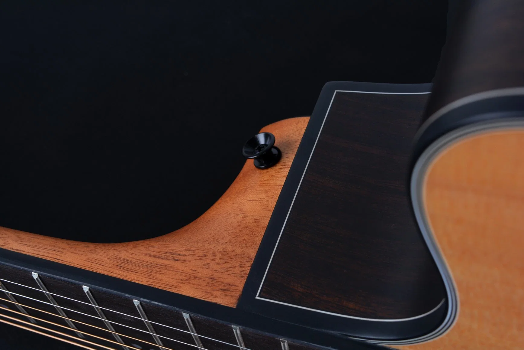 Smiger Solid Spruce Top Rosewood 41" Cutaway Matt Acoustic Guitar Folk