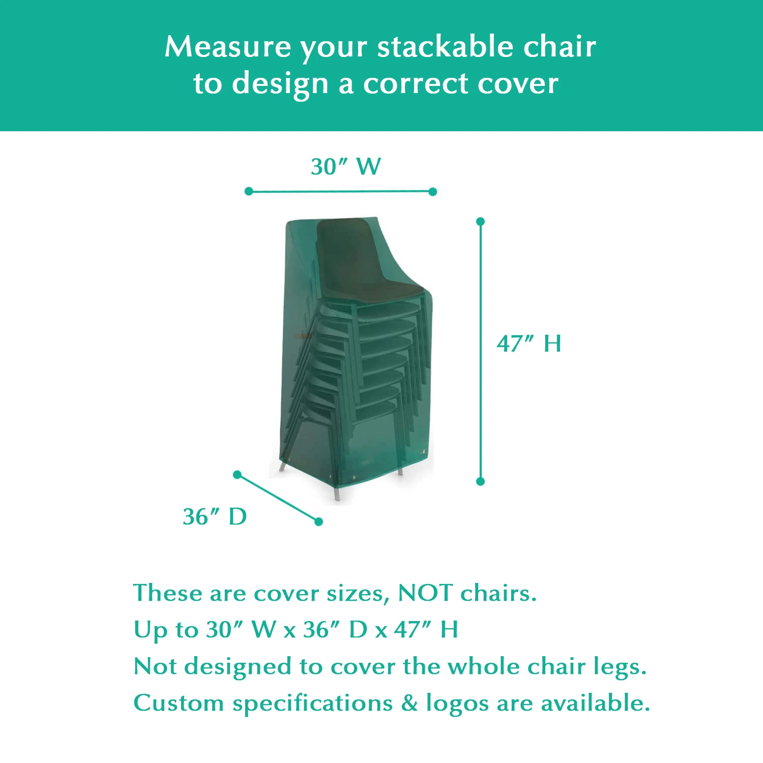 Dandelion Wholesale/Supplier Custom 600d Waterproof Ripstop Patio Stackable Chair Cover