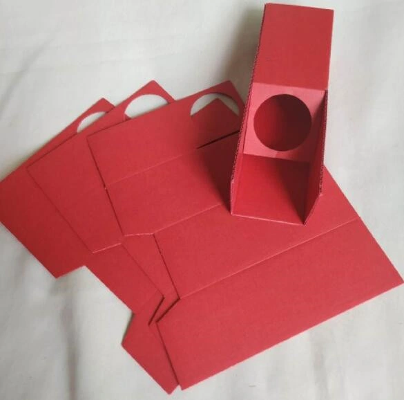 Papeles de embalaje acanalados de Kraft de color rojo al por mayor