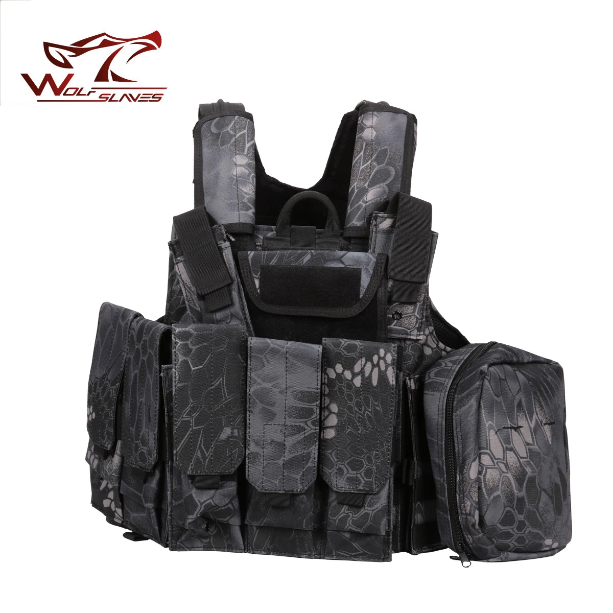 Custom Outdoor Training Military style Molle System Special Camouflage Belt Magazine Bag Tactical Vest