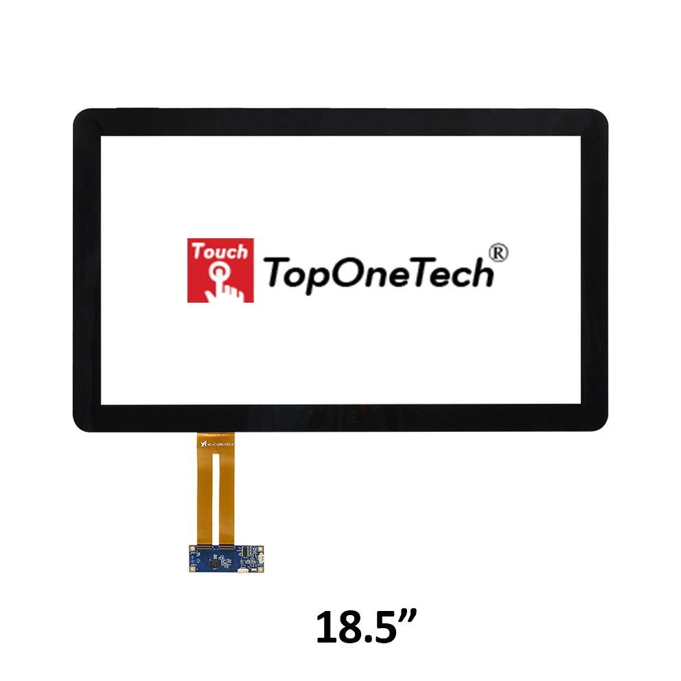 18,5 polegadas capacitiva Pcap 16: 9 Peso da Luz do painel da tela de toque com a precisão do sensor de resposta ao vidro temperado para colagem de óptica de ar do módulo do mostrador do monitor LCD