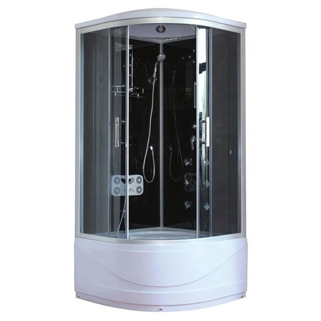 Qian Yan Frameless Shower Enclosure China Shower Enclosure Bathroom Walk in Manufacturers Sample Available Overall Triangular Shower Enclosure