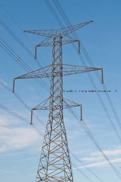 High Voltage Power Transmission Line Steel Pole Tower