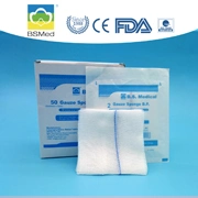 100% Natural Cotton Medical Absorbent Non Sterile or Sterile Gauze Swabs