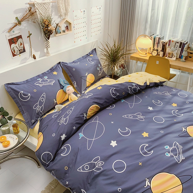 Cartoon Designs Supplier Printed Cheap Cotton Bedding Quilt Cover Home Textile