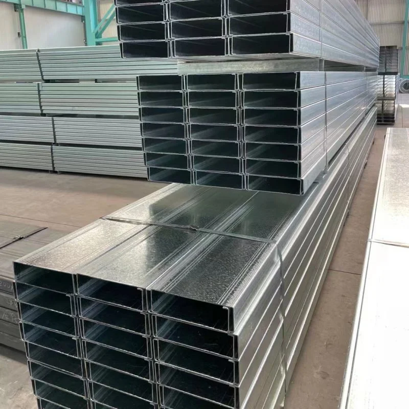 Hot DIP Galvanized Channel Stainless Steel Grating with Q235 Material AISI Standard Construction Cold Formed C Channel Profile