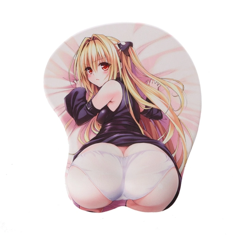 China Custom Printed Anime Boob Ergonomische Gaming Mouse Pad Hersteller Brust mit Handgelenkstütze Arsch Mauspad