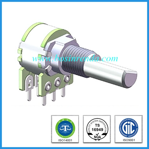 12mm potenciómetros rotativos de larga duración para guitarra eléctrica