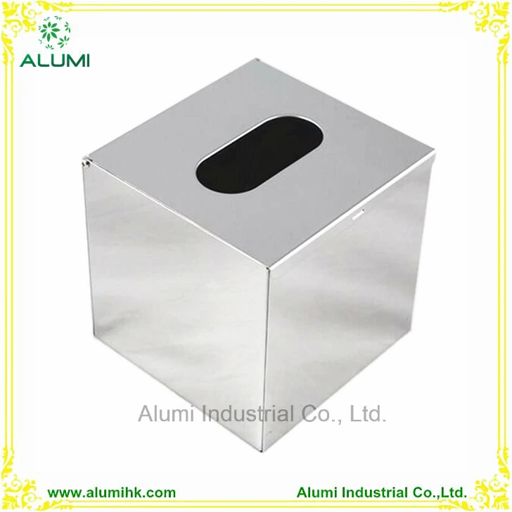 Wall Mounted Stainless Steel Square Tissue Box