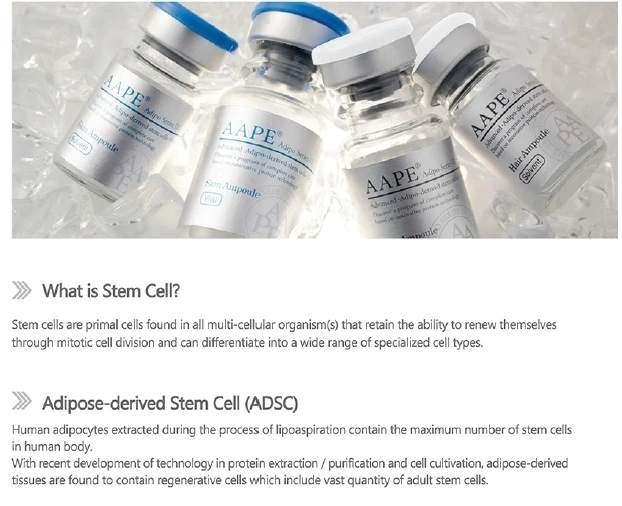 2022 New Product Aape Extracted From Human Adipose Stem Cells Anti-Aging Hair Loss Control Inno TDS Dermlcahairzon Bcn Injection Dr.Cyjhairfiller Scm Haircare B