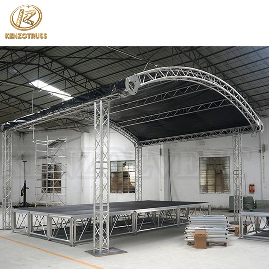 Aluminum Truss Design Outdoor Concert Stage Roof Truss with Canopy