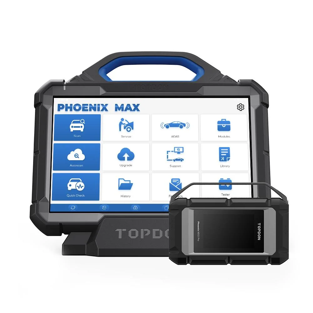 Topdon Phoenix Max Free Update Smart Portable Professional 200+ Car Бренды покрытие Все системы Автомобилестроение Диагностика машины OBD2 сканер Диагностический инструмент