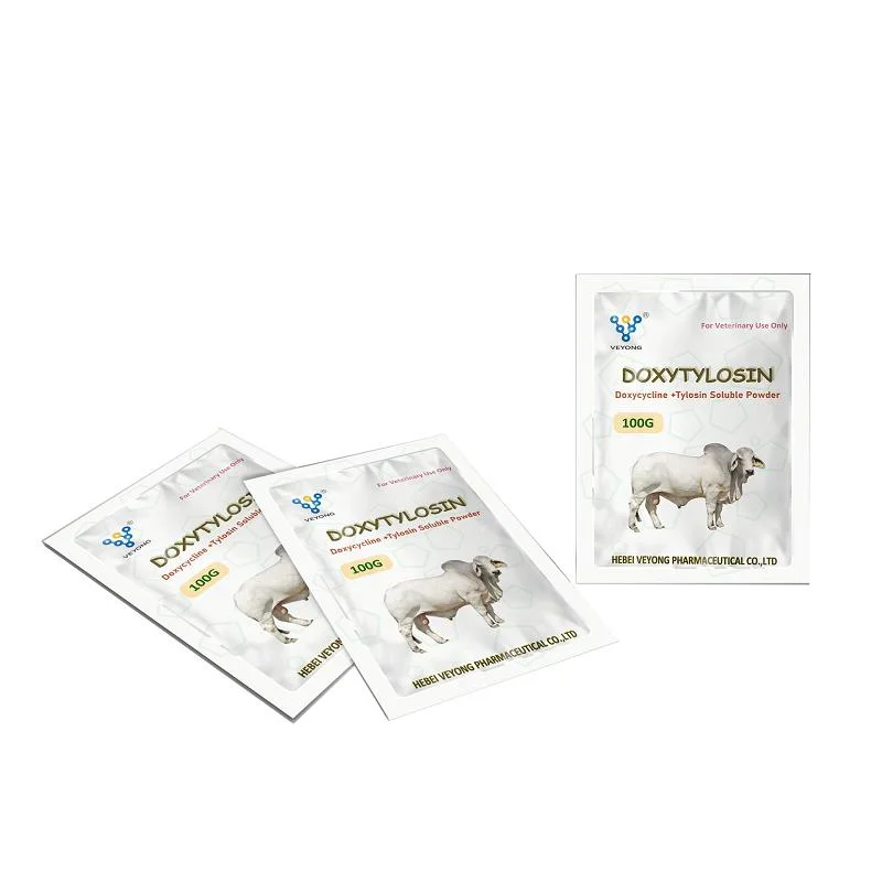 Médecine vétérinaire de l'alimentation animale 15 % de gentamycine +15% de la doxycycline HCl poudre soluble de l'eau