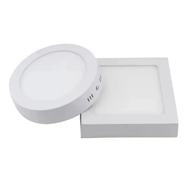 Indoor Square LED Panel Light Recessed Surface Mounted Ceiling LED Light 9W 12W 15W 22W White LED Panel Lighting